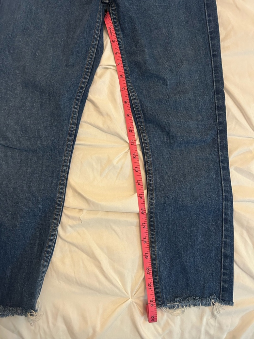 Re/Done High Rise Jeans - Dark Blue 90’s High Rise ankle crop. Size 26. - Picture 11 of 14